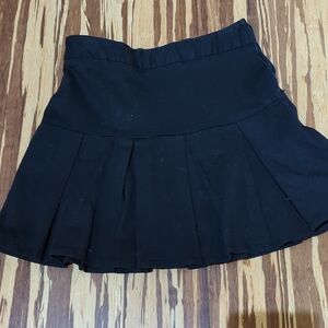 LAST CHANCE or CHARITY Japna Drop Box Pleat Black Mini Skirt